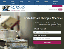 Tablet Screenshot of catholictherapists.com